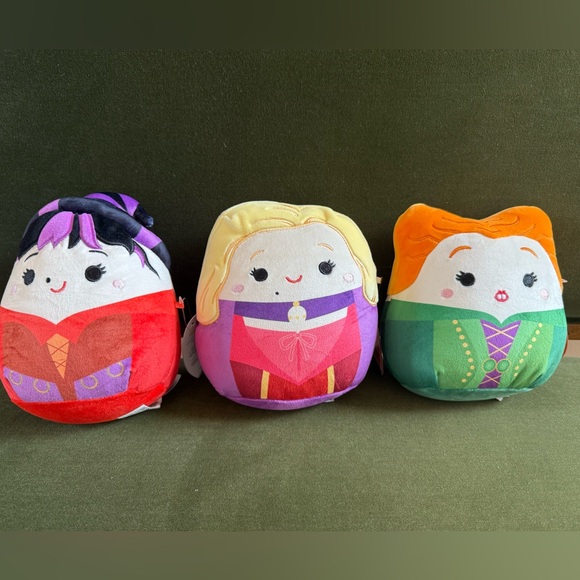 Set of 3 Sisters Hocus Pocus Squishmallows Plush 6.5in - Picture 1 of 4